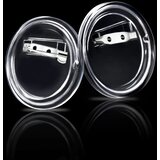  Set gumba za značke sa sigurnosnim iglama 100 kom akrilni 44 mm | shoptok.hr