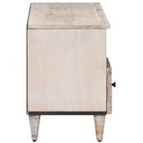 TV ormar s ladicama Bijelo 100 x 33 5 x 46 cm Čvrsto drvo manga - Bijelo | shoptok.hr