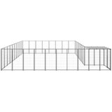  Kavez za pse crni 25,41 m² čelični | shoptok.hr