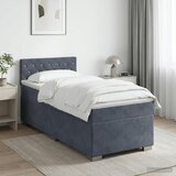  s box springom, madracem i LED-om Tamnosiva 100 x 200 cm | shoptok.hr