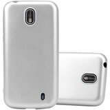 Cadorabo Case, združljiv z Nokia v kovinskem srebru - zaščitni pokrov, narejen iz fleksibilnega silikona TPU, (20584525) | Shoptok.si