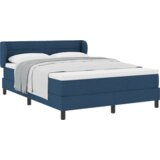 Box Spring Krevet s Madracem Plava 160x200 cm Tkanina | shoptok.hr
