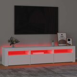 TV ormarić s LED svjetlima bijeli 180 x 35 x 40 cm | shoptok.hr