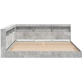Krevet s policama Beton siva 180 x 200 cm Konstruirano drvo | shoptok.hr