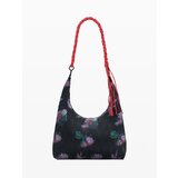 Desigual Torba za čez ramo zelena / roza / črna / bela | Shoptok.si