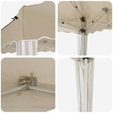  Rastezljivi šator za zabave 575 x 290 x 245 cm Krem | shoptok.hr