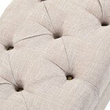 3 Set kom klupe za pohranu od masivnog drva i čelika 112 x 37 x 45 cm | shoptok.hr