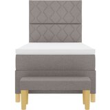 vidaXL vzmetnica s klopjo Taupe 90x200 cm tkanina, (22083238) | Shoptok.si
