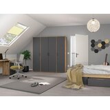 Rauch Möbel OMARA S KLASIČNIMI VRATI, siva, hrast artisan | Shoptok.si
