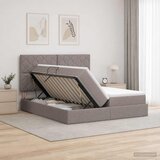  Krevet s od storage s uzglavljem Sivosmeđa 180 x 200 cm Tkanina | shoptok.hr