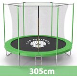 Top Springen trambolina 305cm unutrašnja mreža sa merdevinama - zelena ( TOP305ING ) Cene