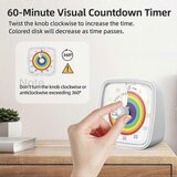 Venisymlis Vt03 60-Minutni Vizualni Časovnik Z Nočno Lučko Za In Odrasle - Zelen, (22060085) | Shoptok.si