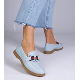 D/CEO marka niezdefiniowana Blue faux leather loafers with decoration Kalenda | shoptok.hr