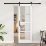 vidaXL Klizna Vrata s Priborom Bijela 73.5x211 cm Čvrsto Drvo Borovina, Unutarnja Vrata s Staklom 'ORKDAL'Bijela 73.5x211x4 cm Cijene