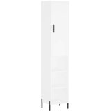  Visoka komoda bijeli 34,5x34x180 cm od konstruiranog drva | shoptok.hr