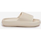 Boto Women's Lightweight Foam Slippers On Thick Sole Ecru Querceria | Shoptok.si
