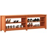  Klupa za cipele s policom Vosak smeđa 160 x 36,5 x 50 cm | shoptok.hr