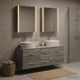  Set namještaja za kupaonicu 5 kom. Siva Sonoma | shoptok.hr