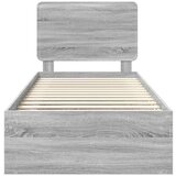  Konstrukcija postelje z vzglavjem Siva Sonoma 90 x 200 cm, (5000121035) | Shoptok.si