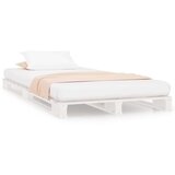  Od paleta bijeli 75x190 cm od masivne borovine 2FT6 mali | shoptok.hr