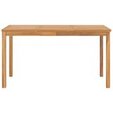  5-dijelni vrtni blagovaonski set od masivne tikovine Smeđa Dužina stola 140 cm | shoptok.hr