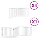  Vrata za pse s vratašcima 12 panela sklopiva 960 cm drvo topole | shoptok.hr