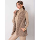 Wool Fashion Italia Vest-AT-KZ-22105.11P-dark beige | Shoptok.si