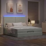 vidaXL Okvir kreveta s madracima svijetlosivi 160x200cm baršunasti | shoptok.hr
