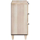 vidaXL Strani šal 2 pcs Bela 60 x 33 x 75 cm trden mangov les | Shoptok.si