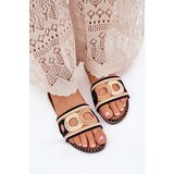 Boto Crocheted Women's Slippers On Flat Heel Black Nirina | shoptok.hr