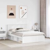  Konstrukcija postelje Bela 160 x 200 cm Konstruiran les, (5000121484) | Shoptok.si