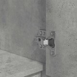 vidaXL Visoka omara betonsko siva 29,5x34x119,5 cm inženirski les | Shoptok.si