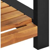  Klupa od masivne tikovine 120 cm - Crna 120 cm | shoptok.hr