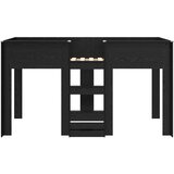  Krevet na kat za djecu s madracem Crni hrast 100 x 200 cm | shoptok.hr