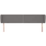  Uzglavlje s ušima tamnosivo 203x23x78/88 cm od tkanine | shoptok.hr