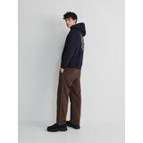 Reserved hlače loose - rjava | Shoptok.si