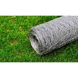 Mrežna ograda od pocinčanog čelika za kokoši 25 x 0,75 m srebrna | Eponuda.ba