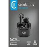 Cellular Line Bluetooth slušalke CORE TWS črne, (22080202) | Shoptok.si