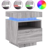  Noćni ormarić s LED svjetlima boja hrasta sonome 40x39x48,5 cm | Eponuda.ba