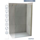 Copen Tuš paravan - stena C-02-S90BG Monte profil brušeno zlato 90x200cm providno staklo | Eponuda.com