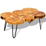 The Living Store Klubska mizica 35 cm 6 debel trden palisander - Klubska Mizica, (21573411) Cene