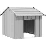 vidaXL Kućica za pse s krovom 85x107x81 cm pocinčani čelik | shoptok.hr