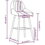  Barski stolček rjavo blago, (20700018) | Shoptok.si