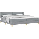  Krevet s opruga kutije Svjetlosiva 200 x 200 cm tkanina | shoptok.hr
