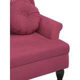  Klop z blazinami vinsko rdeča 120,5x65x75 cm žamet | Shoptok.si