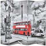 vidaXL Sklopiva sobna pregrada 200 x 170 cm slika londonskog autobusa | shoptok.hr
