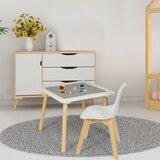  Otroška miza z podlogo bela | Shoptok.si