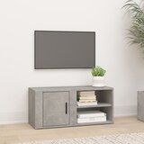 The Living Store TV omarica betonsko siva 80x31,5x36 cm inženirski les - TV Omarica, (21375642) Cene