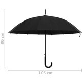 vidaXL Automatski kišobran crni 105 cm | shoptok.hr