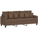  3-dijelni set sofa s jastucima smeđi od tkanine | shoptok.hr